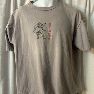 Tee: rare vintage 1995 nine inch nails raspberry devil tour shirt xl